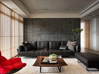 112平米现代前卫沙发背景墙设计