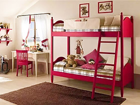 10个儿童房高低床图片 空间节省全靠它