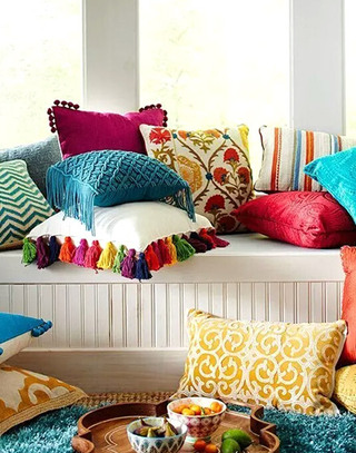彩色沙发抱枕效果图2016