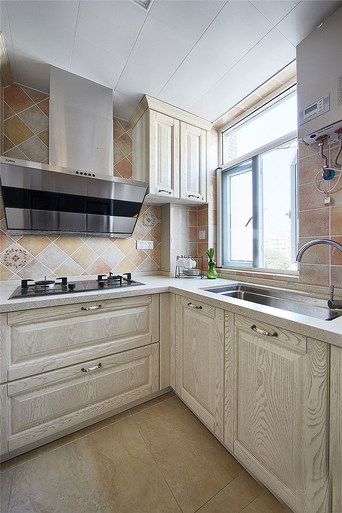 80平两室美式风格装修厨房设计