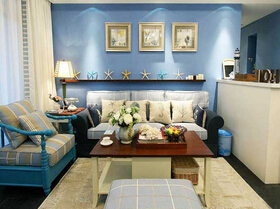 魅力蓝调空间 地中海风格两居室装修
