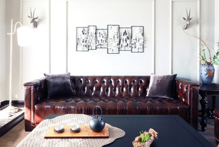135平米美式风格三居室客厅沙发图