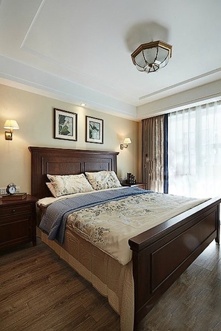 130平低调简欧风格装修温馨卧室