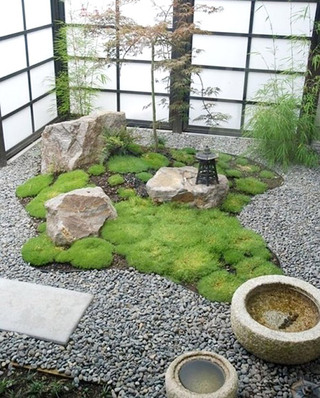 日式风格庭院装修装潢图