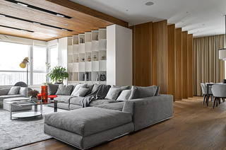 低调北欧风客厅 灰色系沙发设计
