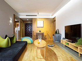 130平现代简约三室两厅装修 原木本色生活