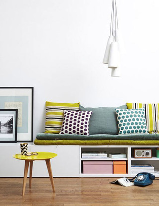 清新北欧风格沙发抱枕设计图