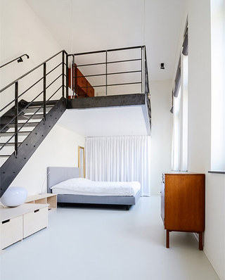 150平LOFT公寓开放式卧室效果图
