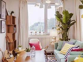 北欧风格单身公寓装修图 让色彩改造家