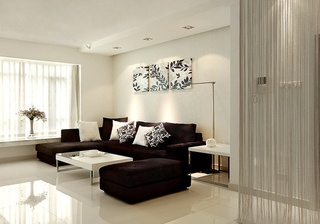 现代简约风客厅沙发背景墙设计
