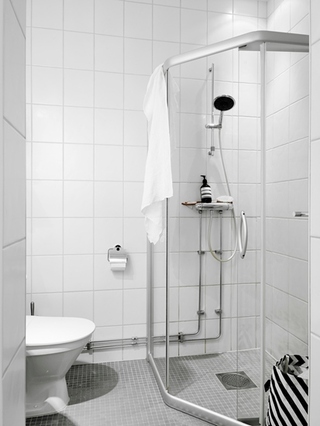 极简主义北欧风浴室 干湿隔断设计