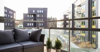 北欧风格三居室阳台效果图