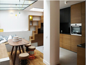 日式宜家loft小公寓 整个空间像是积木堆成的