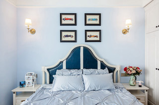 浪漫美式地中海风 主卧室背景墙设计
