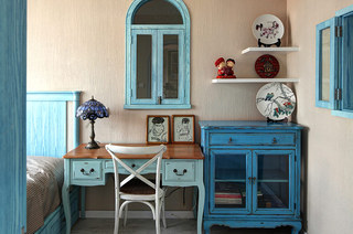 蓝色地中海风情卧室家装设计