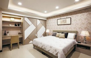 优雅新中式家居卧室效果图