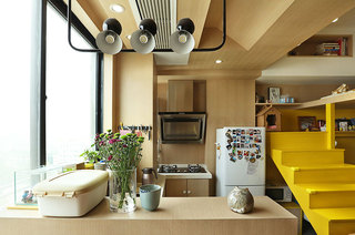 35平loft装修厨房吧台设计