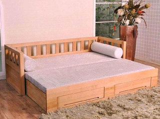 小户型木质沙发床装修效果图