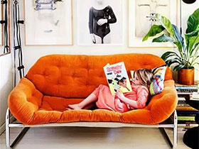 11个客厅丝绒沙发效果图 舒适美观两不误