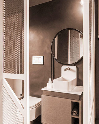 90平小公寓装修小卫生间设计图