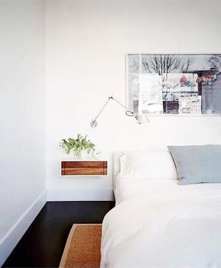 白色卧室床头板设计图