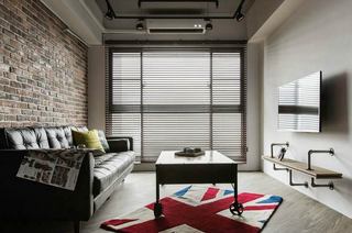 70平loft风格公寓客厅装修设计