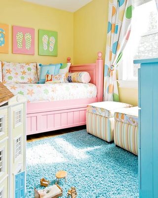 粉色系儿童房装修装饰效果图