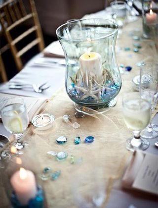 婚礼餐桌装饰设计实景图