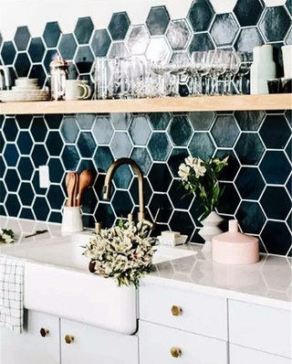 小户型厨房装修马赛克瓷砖设计