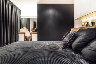 现代风复式单身公寓卧室布置图