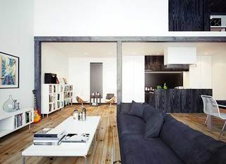 简欧风复式公寓客厅图片