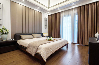 400平新中式风格别墅主卧室装修