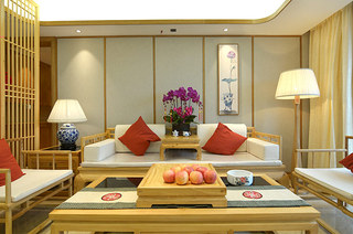 220平新中式风格四居客厅装修