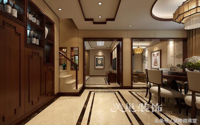 绿城凤湖玫瑰园别墅260平新中式风格，品味与情调的完美柔和