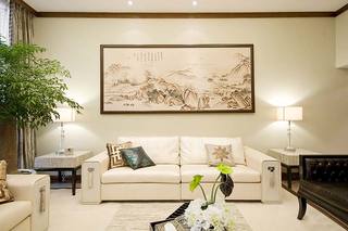 新中式客厅沙发布置效果图