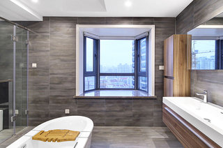 125平北欧风格公寓卫生间设计图