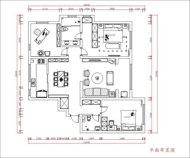 150平现代风格效果图 媳妇的审美太有格调