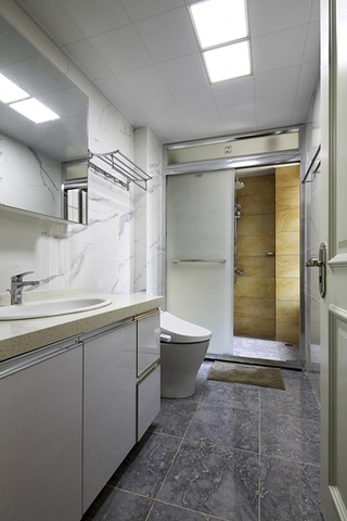 90平日式风格两居室装修卫生间图片
