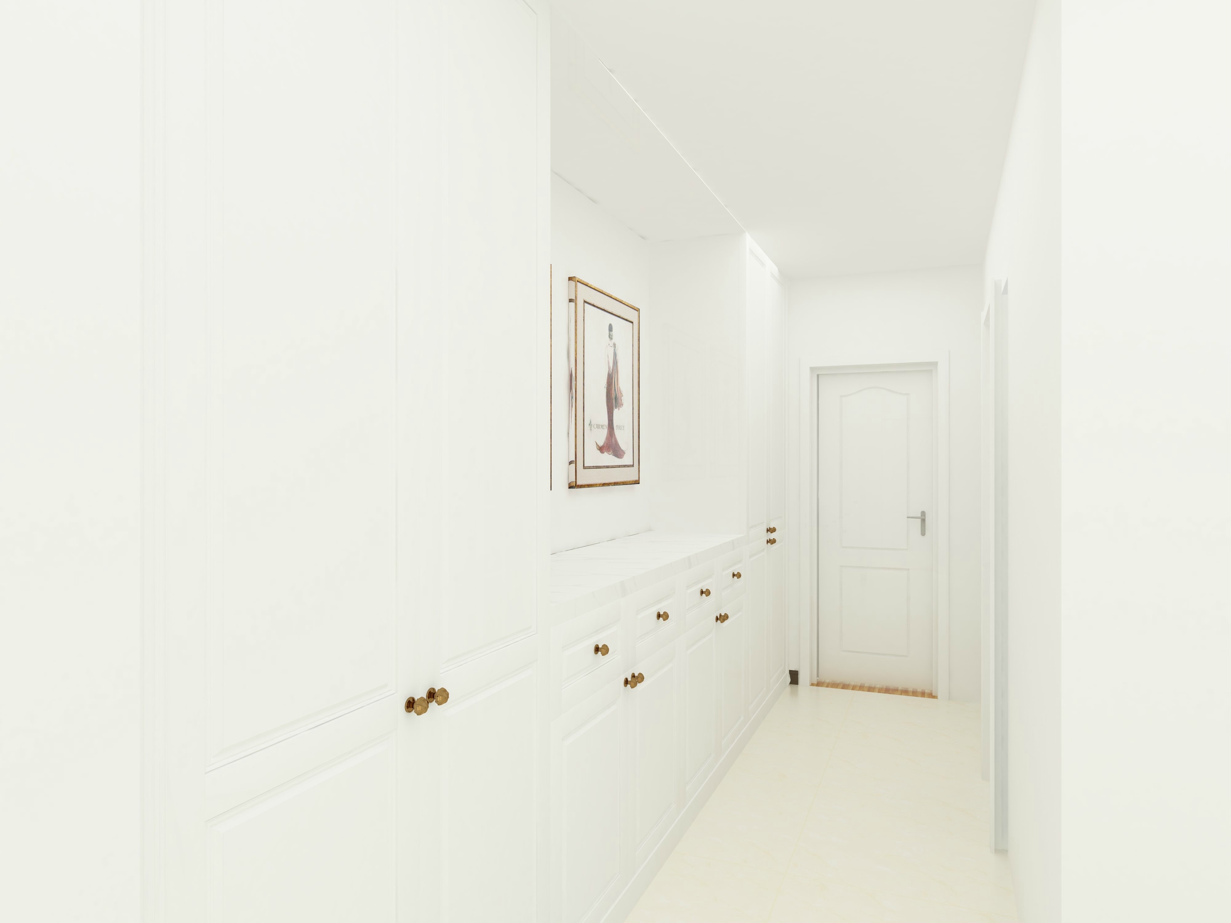 二居室装修,80平米装修,10-15万装修,简约风格,白色