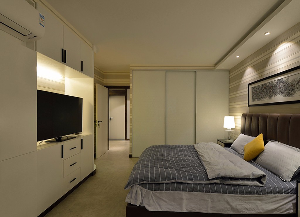 小户型装修,二居室装修,70平米装修,5-10万装修,卧室,现代简约风格,白色