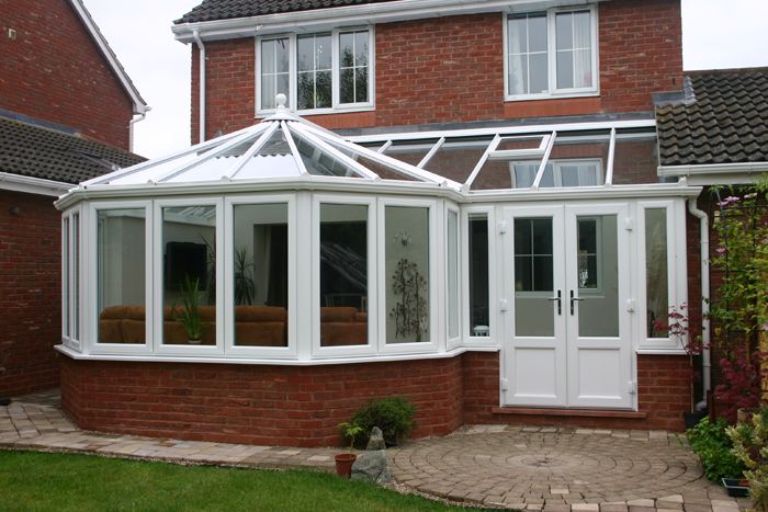07-P-Shape Conservatory roof designed to suit garage extension