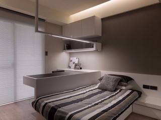 简约现代公寓卧室装修设计效果图
