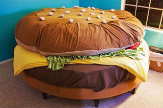 创意汉堡床图片