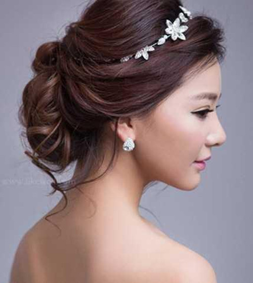 可爱新娘发型图片欣赏2017五款流行的可爱新娘发型