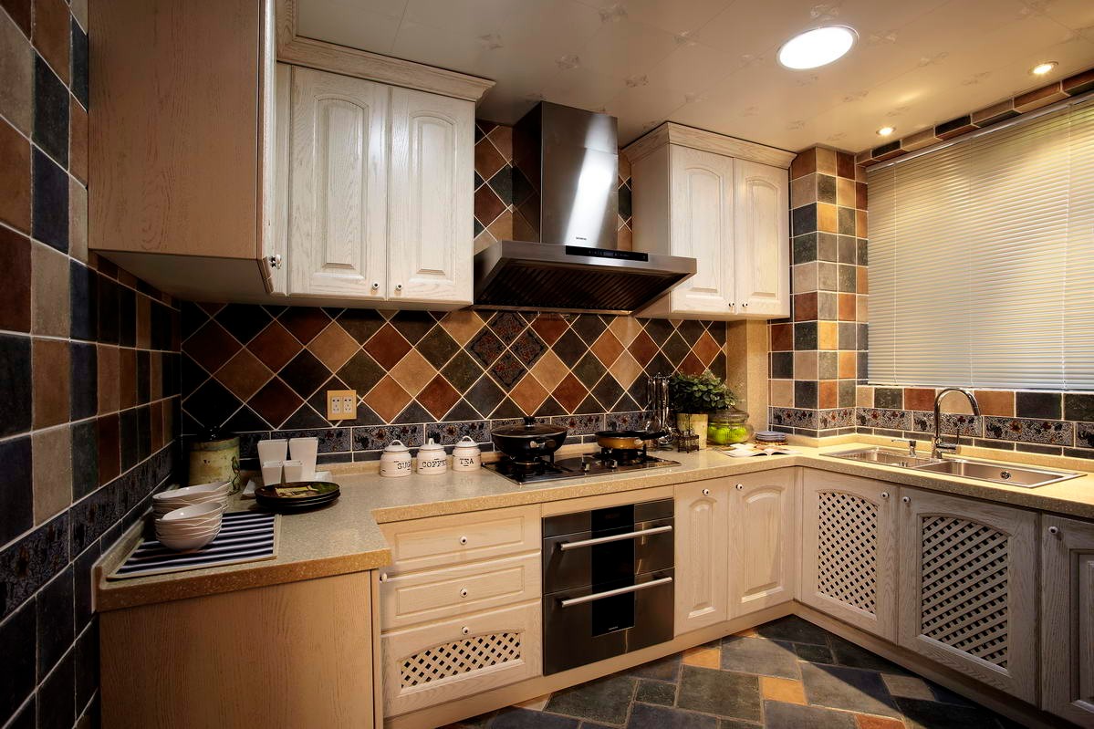 地中海风格四居室厨房装修效果图