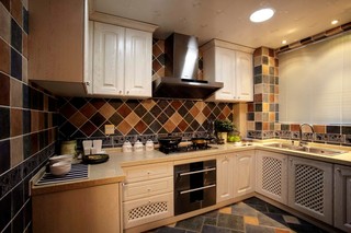 地中海风格四居室厨房装修效果图