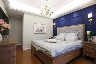 三居室美式风格卧室装修效果图