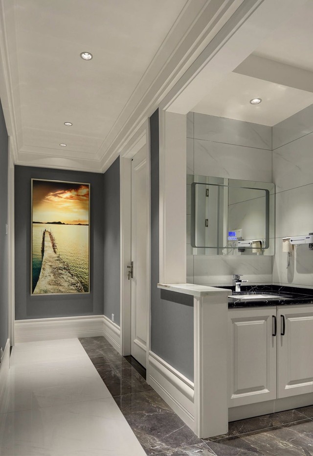 140㎡现代简约风洗手台装修效果图