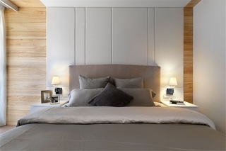 现代北欧风三居卧室装修设计图