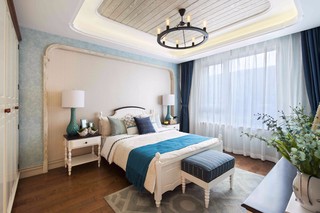 地中海风格三居卧室装修搭配图